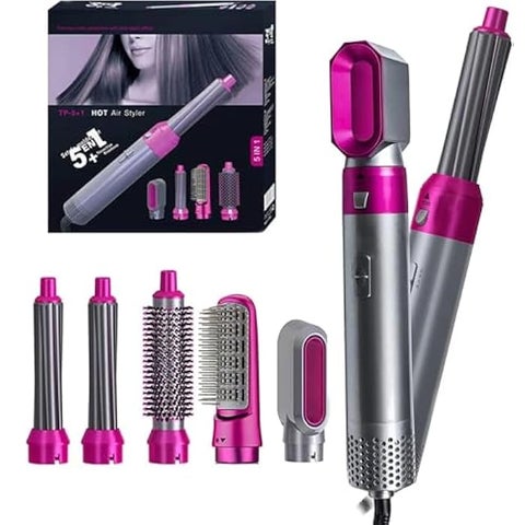Brush, 5x1 Professional Hair Straightener Long Lasting Dual Voltage Ionic Hair Straightener Easy to Use Fast Heating for Shiny and Soft Hair 1000 w Degrees Celsius